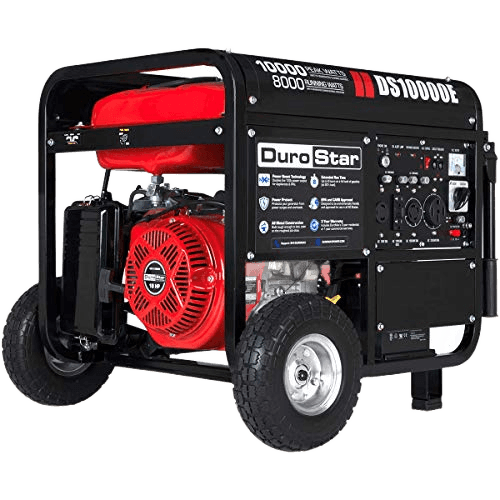 DuroStar DS10000E Gas Powered Portable Generator-10000 Watt Electric Start-Home Back Up & RV Ready